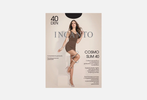 INCANTO колготки женские cosmo slim 40 неро р.4